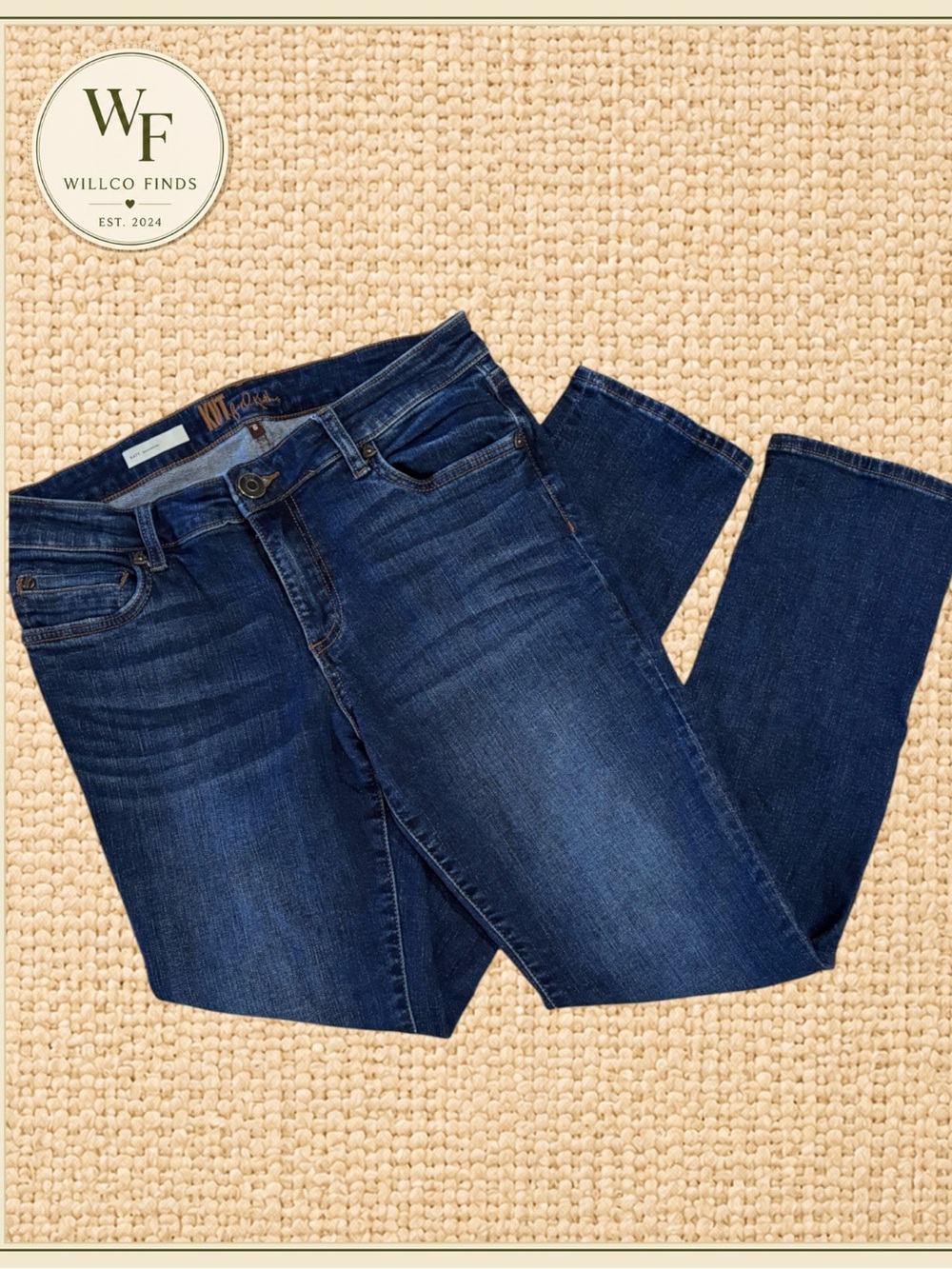KUT From the Kloth Katy Boyfriend Women’s Jeans Size 6 Dark Wash Stretch Denim